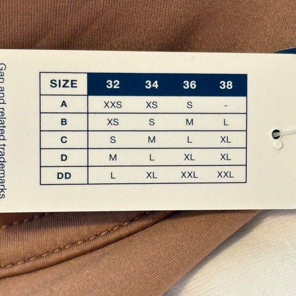 GapBody Everyday TShirt Bra Smooth Micro Fabric Memory Foam Cups Nude 34DD NWT - Picture 5 of 8